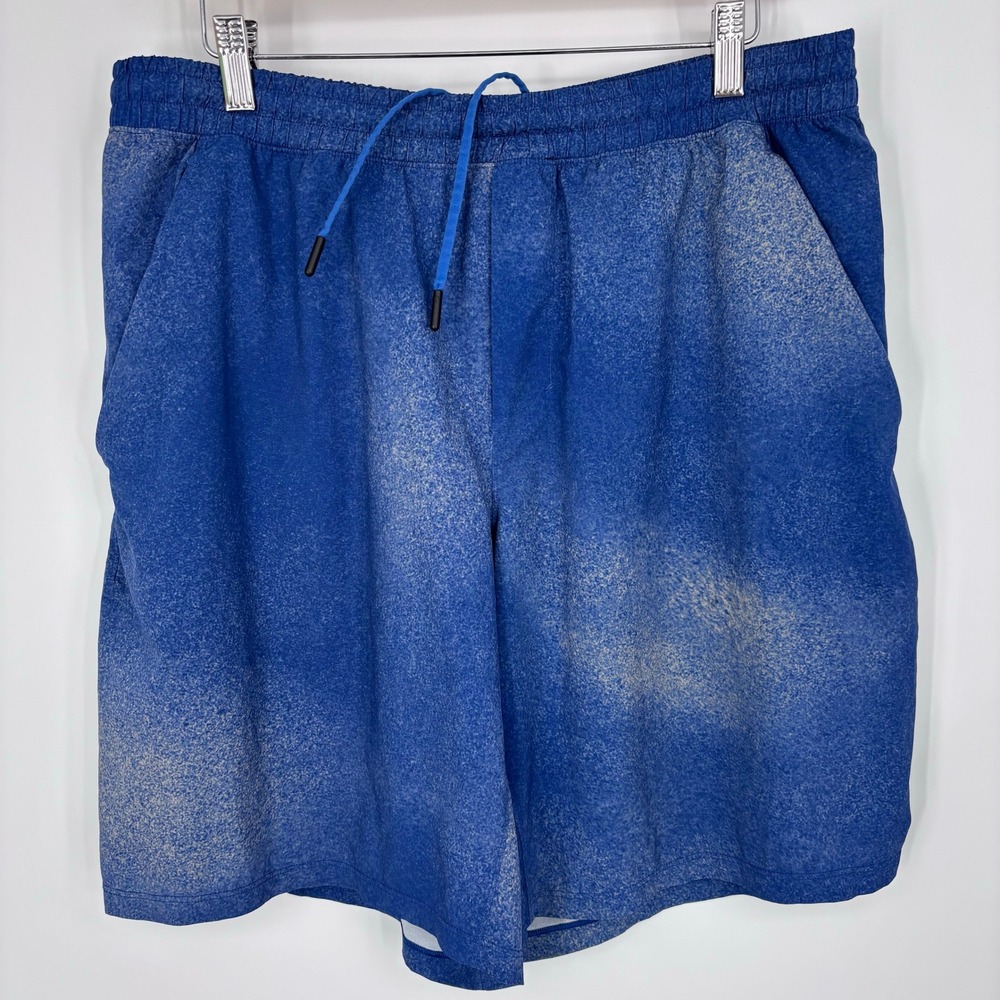 Lululemon Pace Breaker Lined Shorts Mens XL Blue Heathered Athletic Training